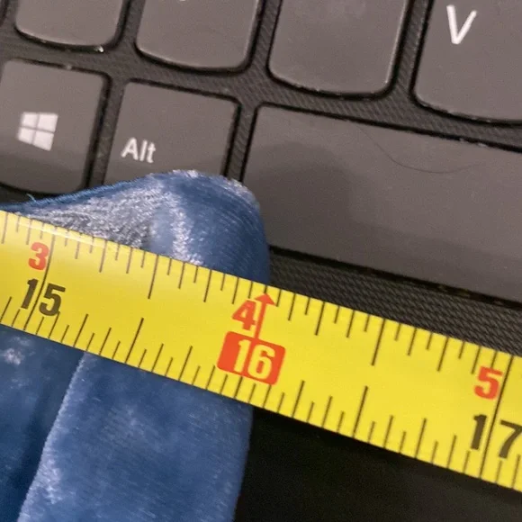 FREE PEOPLE - NWT - skirt: ‘My Lacey’ angled lined blue velvet w lace hem - 10 - Picture 7 of 16